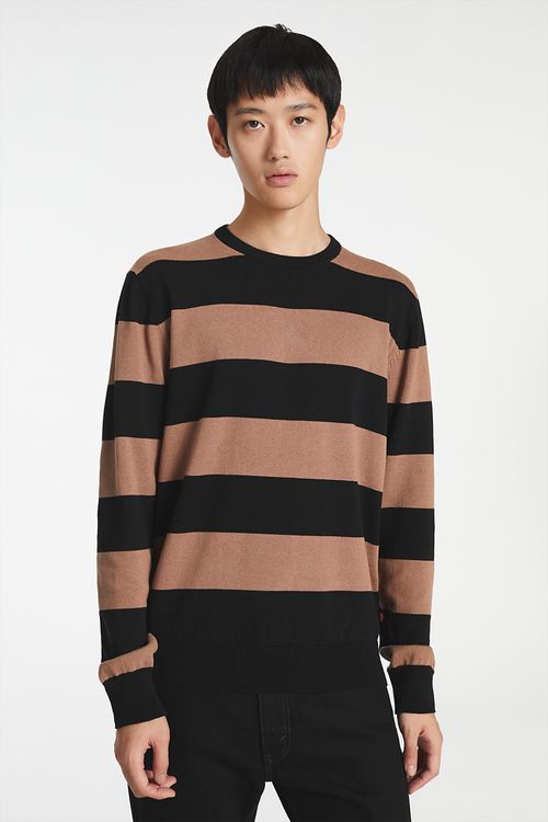 Striped Classic Crewneck Sweater
